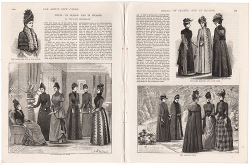 original engravings from The Girl's Own Paper (1888-1890)